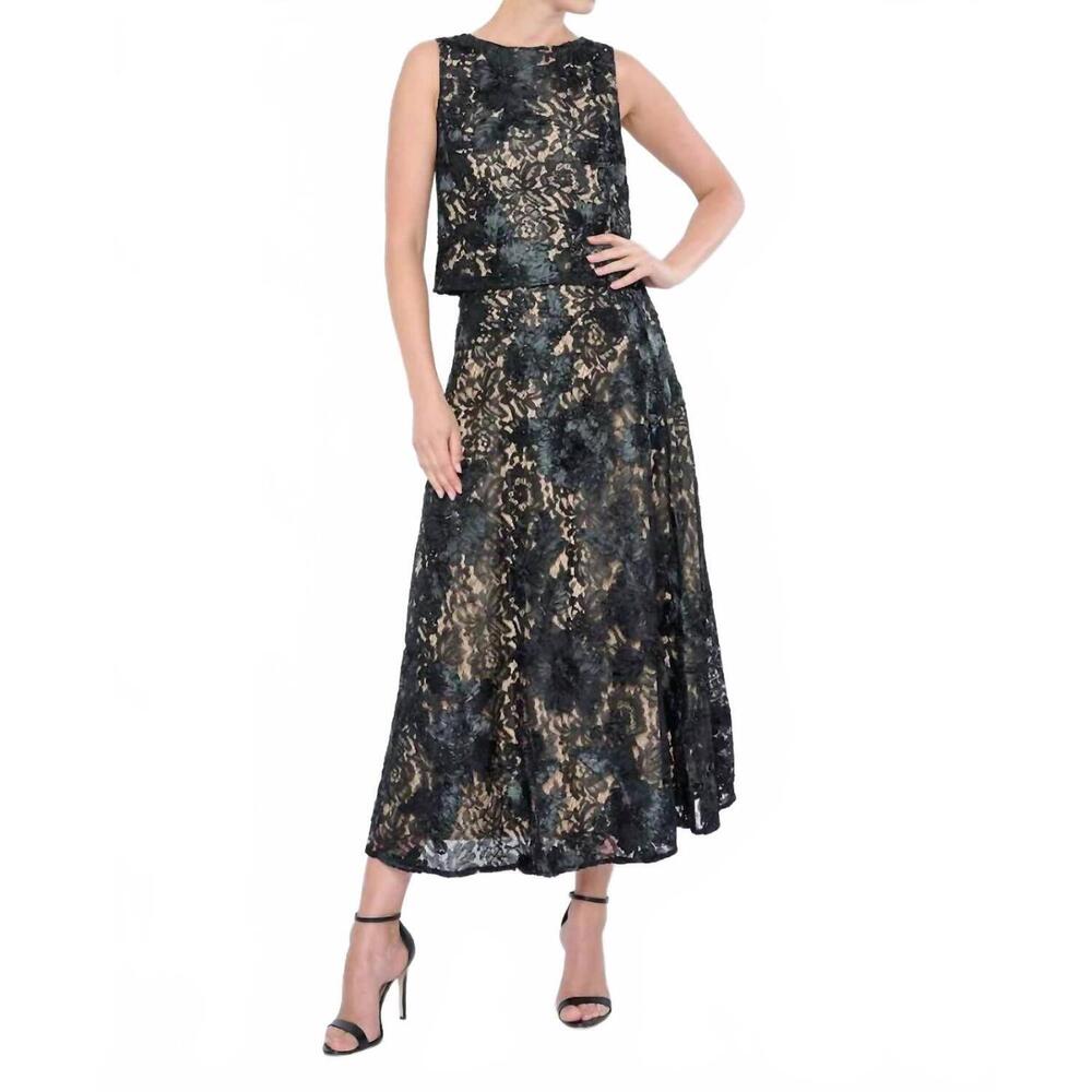 NEW FLORA BEA bello top in black lace